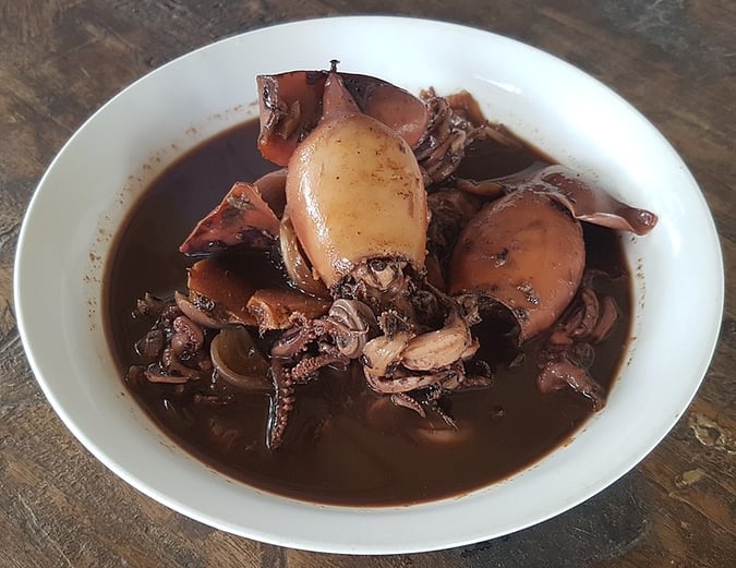 holy week food - adobong pusit food for holy week - adobong pusit
