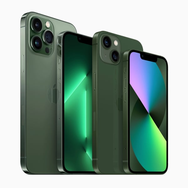 upcoming Apple products in 2022 - green iphone 13