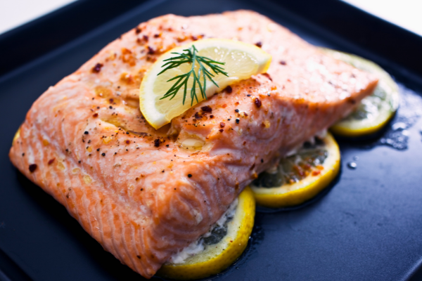 food for holy week - baked salmon