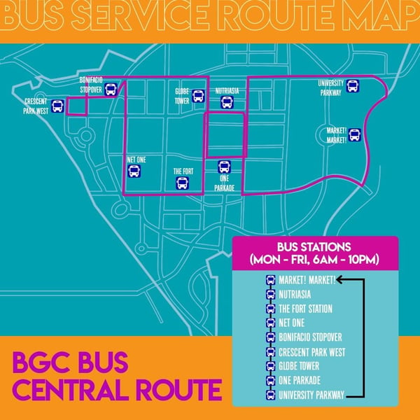BGC bus route - central route