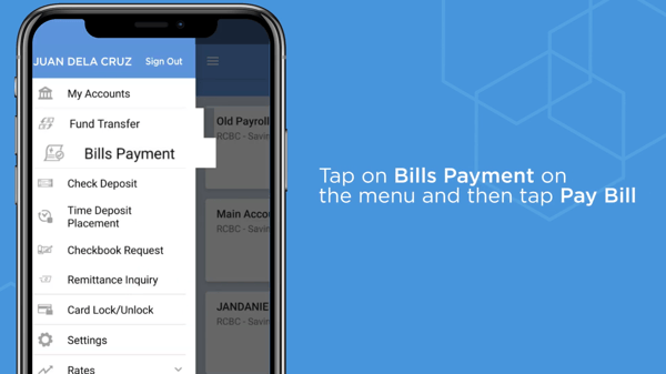 rcbc online banking - bills payment