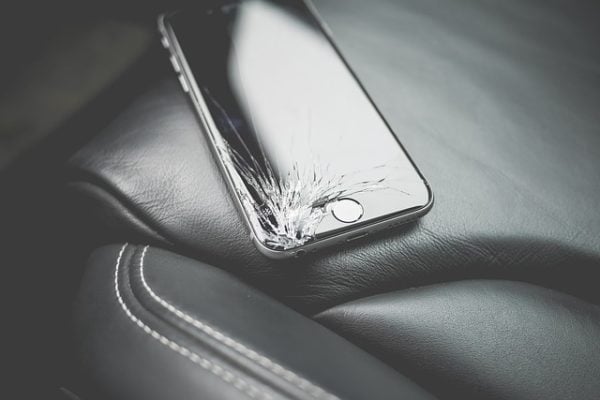 Damaged Phone Causes - Sitting on the Phone