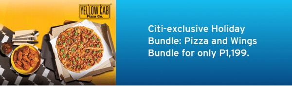 credit card christmas promotion - citi exclusive holiday bundle yellow cab 2021