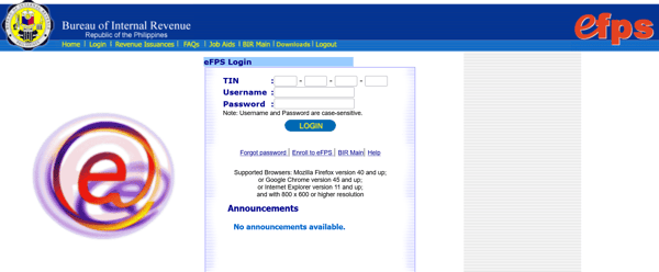 how to get ITR in the Philippines - eFPS how to get ITR in the Philippines - eFPS