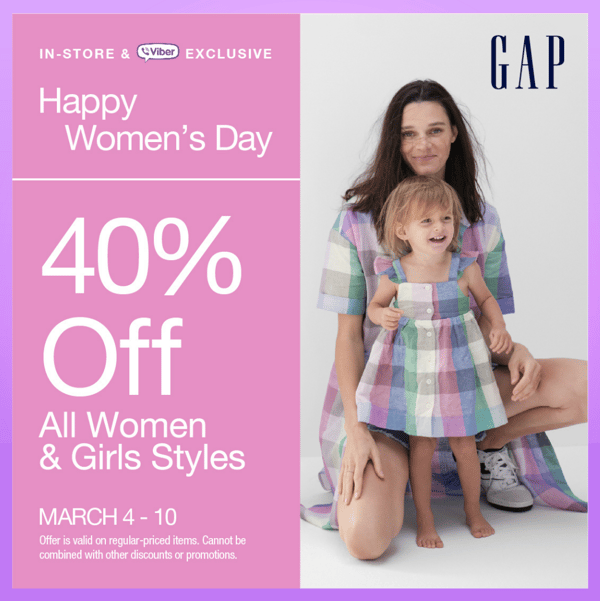 women's month sale - gap