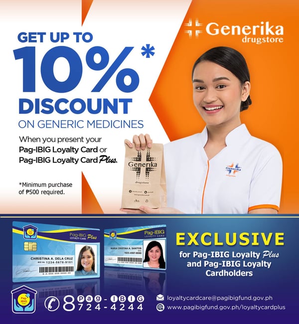 pag-ibig loyalty card - generika discount