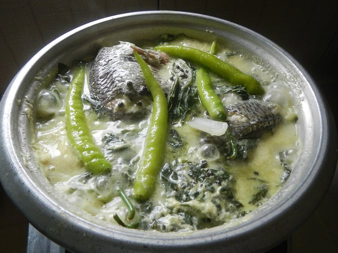 holy week food - Ginataang Tilapia food for holy week - Ginataang Tilapia