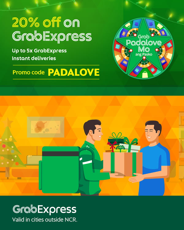 grabexpress delivery guide - christmas promos 2021