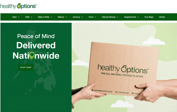 online shopping sites - healthy options