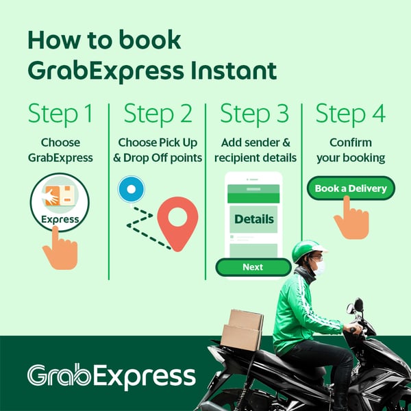 grabexpress delivery guide - how to book