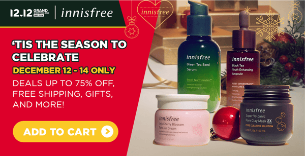 12.12 sale - 1. Innisfree x Lazada 12.12 sale - 1. Innisfree x Lazada