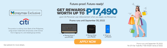 moneymax citibank personal loan promo
