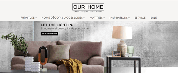 online furniture shop in the philippines - our home