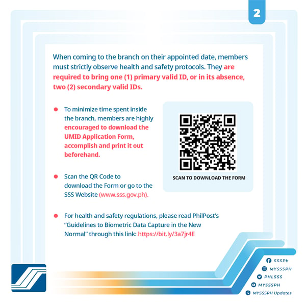 how to get a umid - qr code to download form
