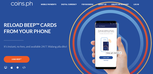 what is coins ph - reload beep card what is coins ph - reload beep card