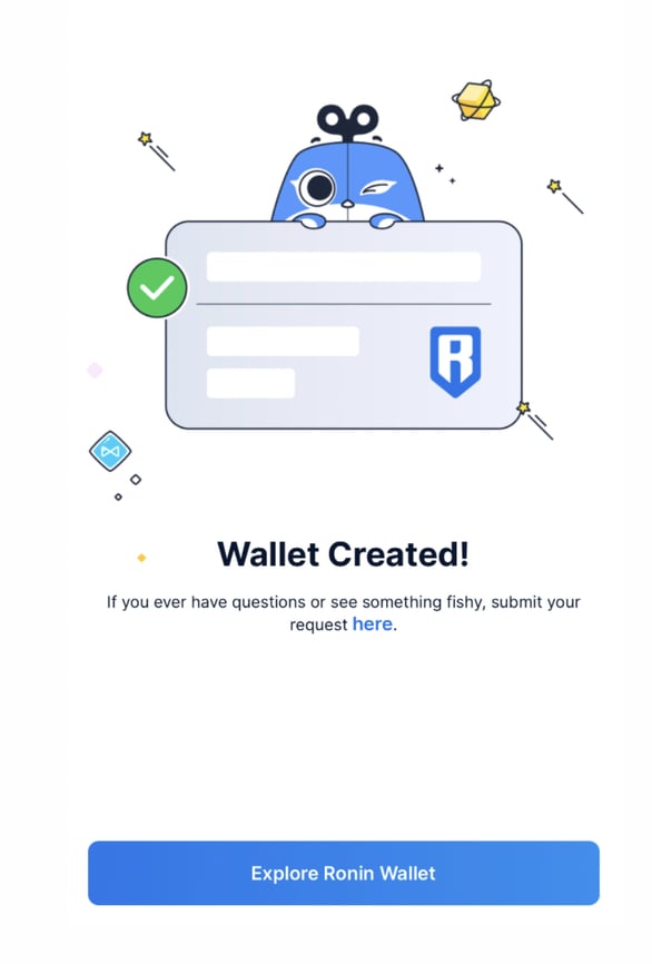 what is ronin wallet - wallet created