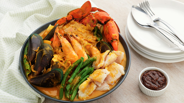 holy week food - seafood kare-kare food for holy week - seafood kare-kare