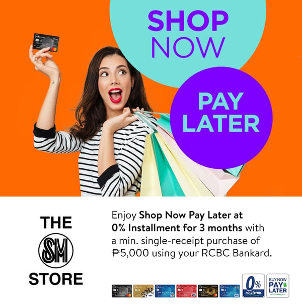 rcbc credit card promos - sm store buy now pay later 