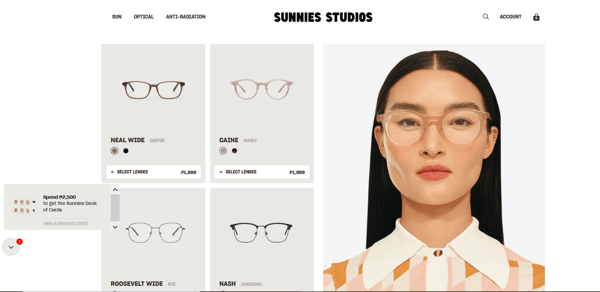 online shopping sites - sunnies studios
