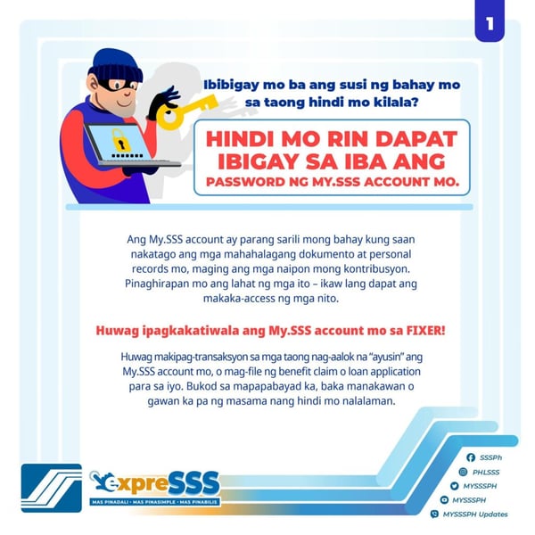 sss online registration - avoid fixers 