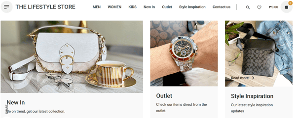 online shopping sites - the lifestyle store