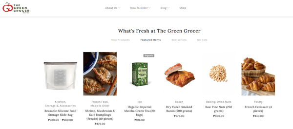 online shopping sites - the green grocer