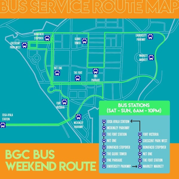 BGC bus route - weekend route