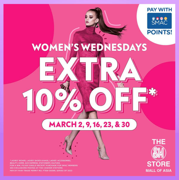 women's month sale - Women’s Wednesday Sale at SM Mall of Asia women's month sale - Women’s Wednesday Sale at SM Mall of Asia