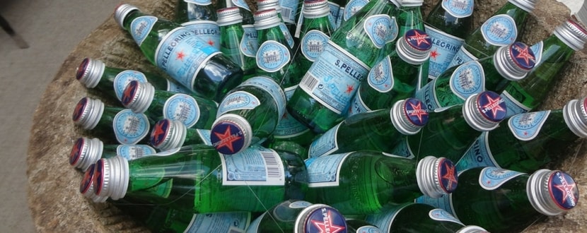 a bucket of s.pellegrino sparkling natural mineral water - SingSaver