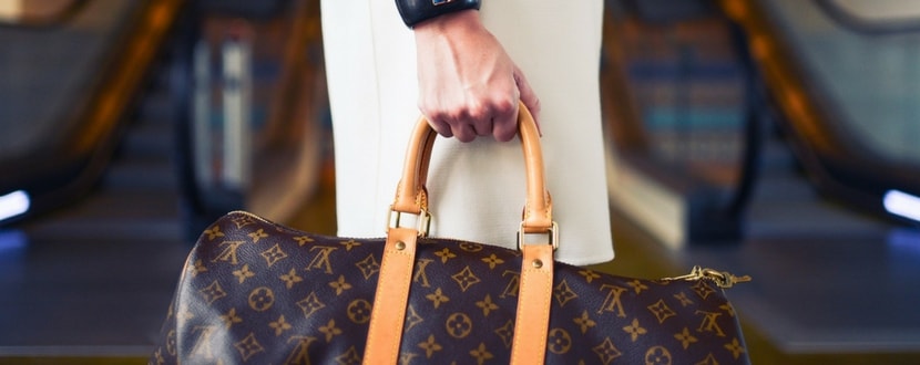 LV monogram luxury bag travel