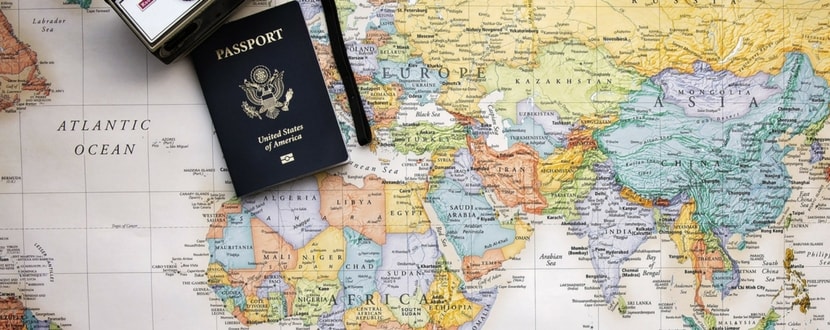 map with passport
