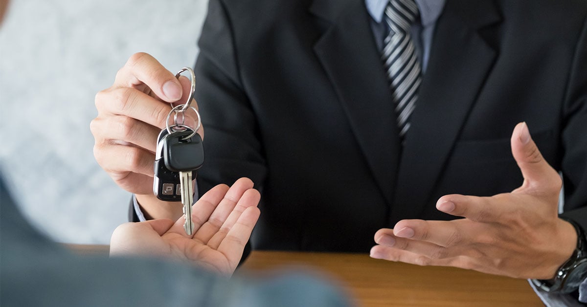 Handing over car keys - SingSaver