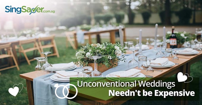 Affordable unconventional wedding in the park