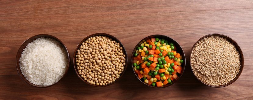 four whole grain vegetables in a bowl - SingSaver