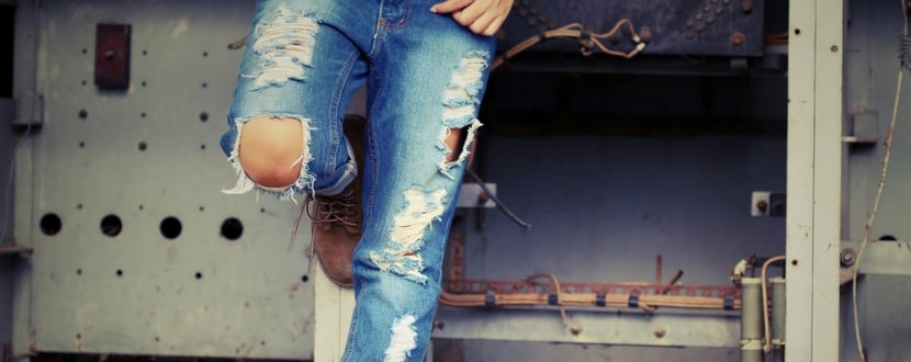 designer distressed jeans