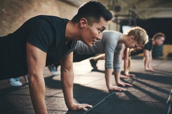 men working out 