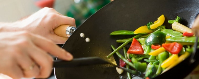 millennial cooking at home