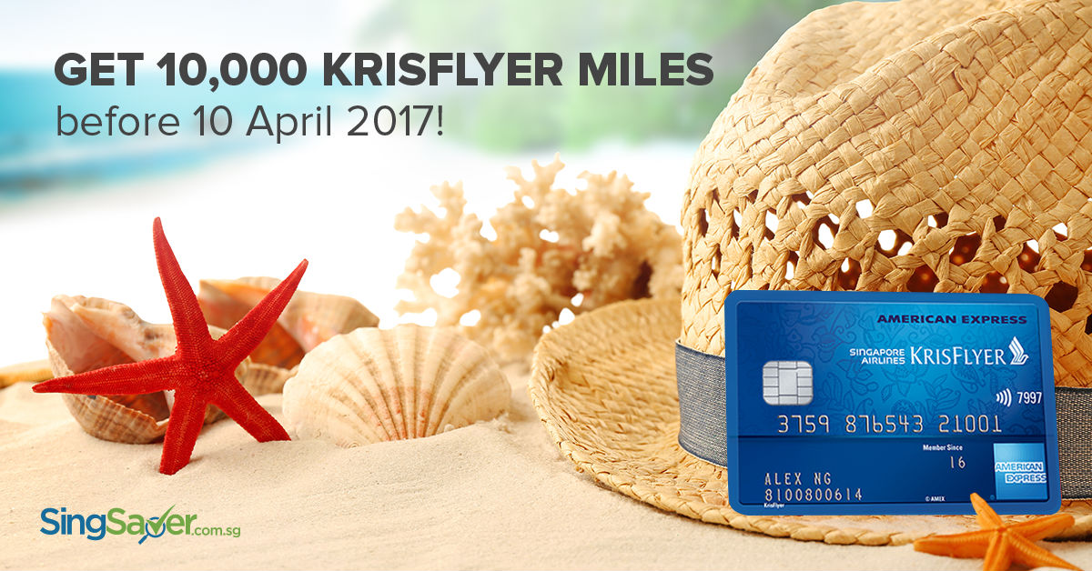 10,000 Bonus Miles with Amex Singapore Airlines KrisFlyer Card