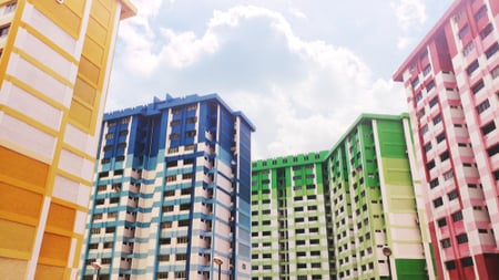 colourful hdb flats