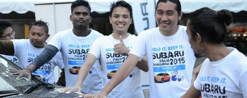 Contestants at the Subaru Palm Challenge 2015. Image source: Auto Freaks