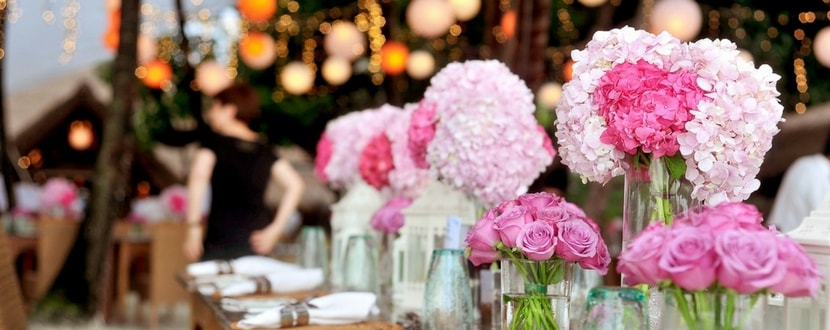 wedding banquet flowers