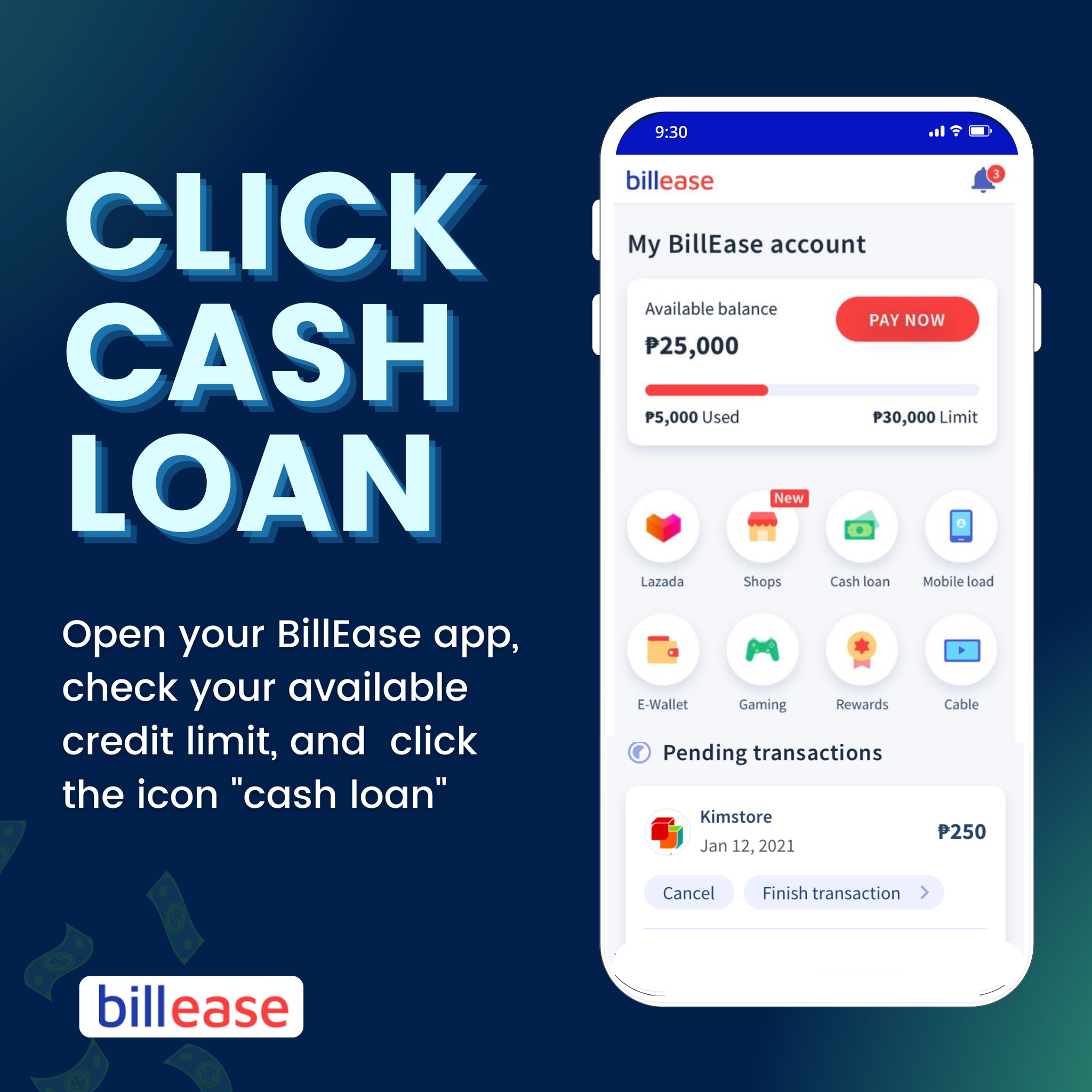billease loan - how to apply for billease cash loan