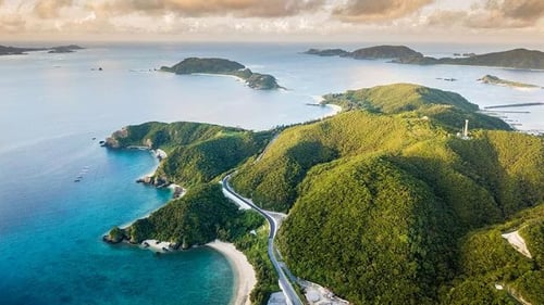 bird’s eye view of okinawa’s islands