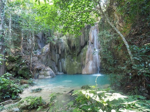 bua thong waterfall, a tourist attraction in chiang mai