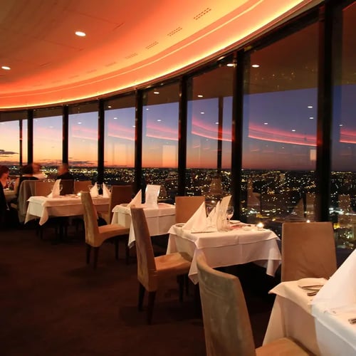 c restaurant is an attraction famous for the panoramic view of perth it offers diners