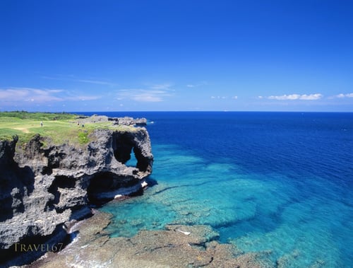 cape manza, a diving spot at onna village