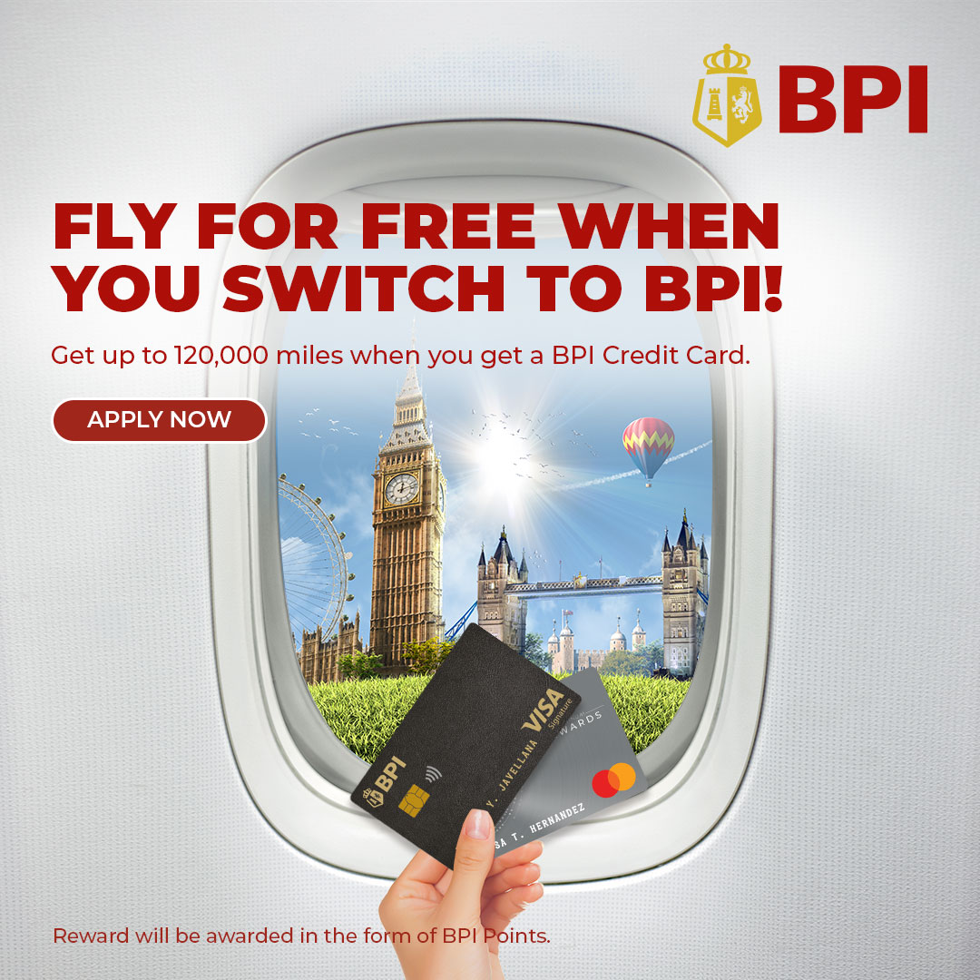 credit card points to miles - bpi switch & fly promo