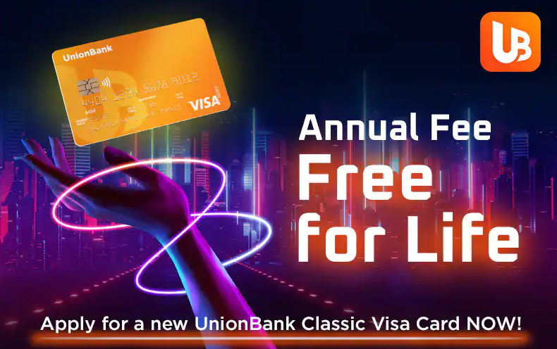 credit card welcome gift - unionbank no annual fee for life