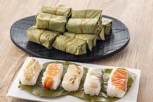 do try the kakinohazushi in nara, wrapped in attractive leave packaging