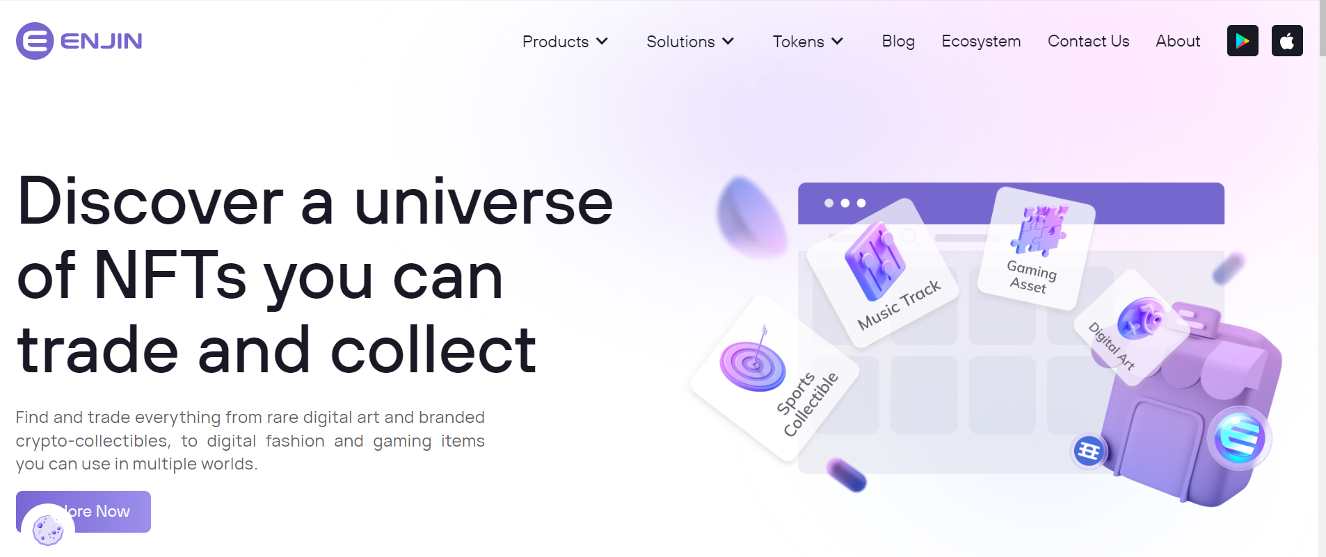 nft marketplace - enjin